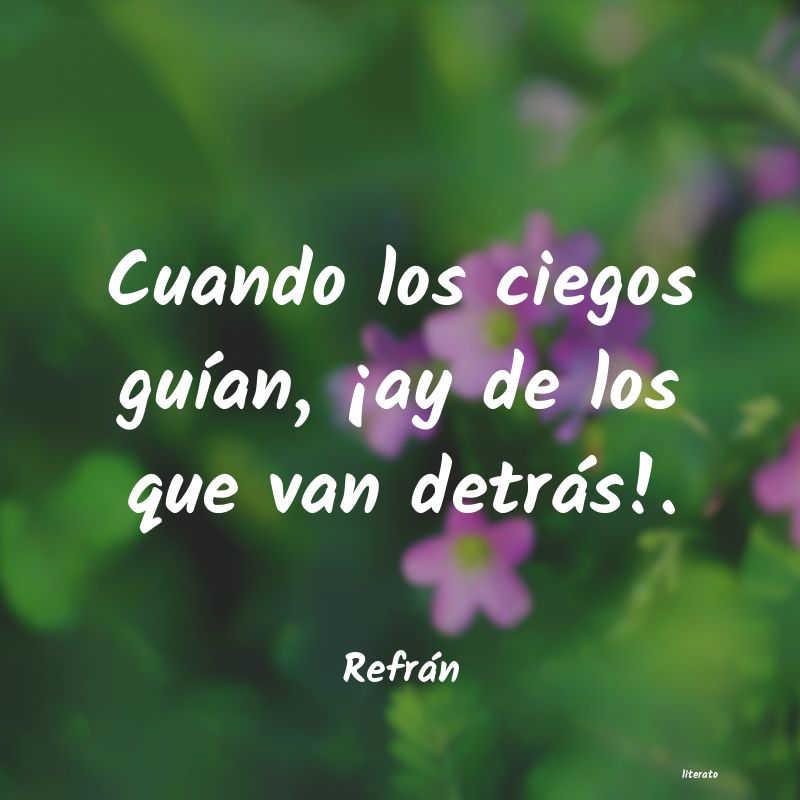 Frases de Refrán