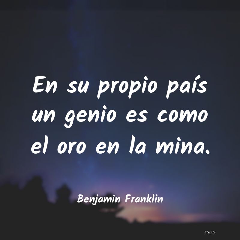 Frases de Benjamin Franklin