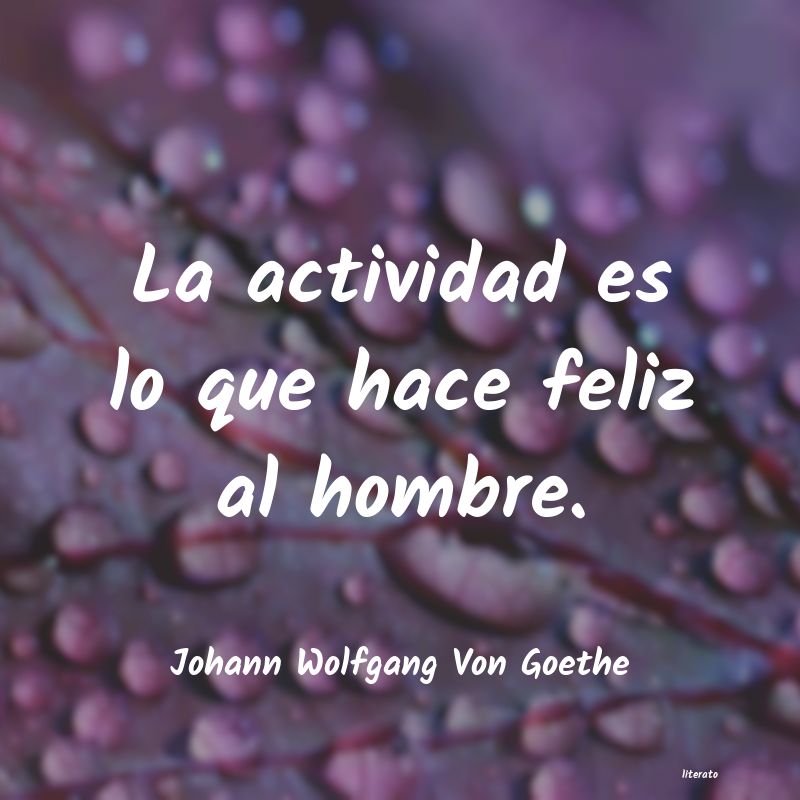 Frases de Johann Wolfgang Von Goethe