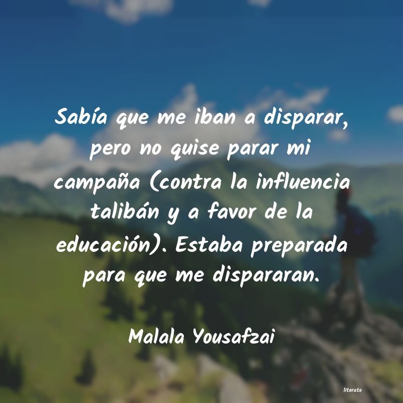 Frases de Malala Yousafzai