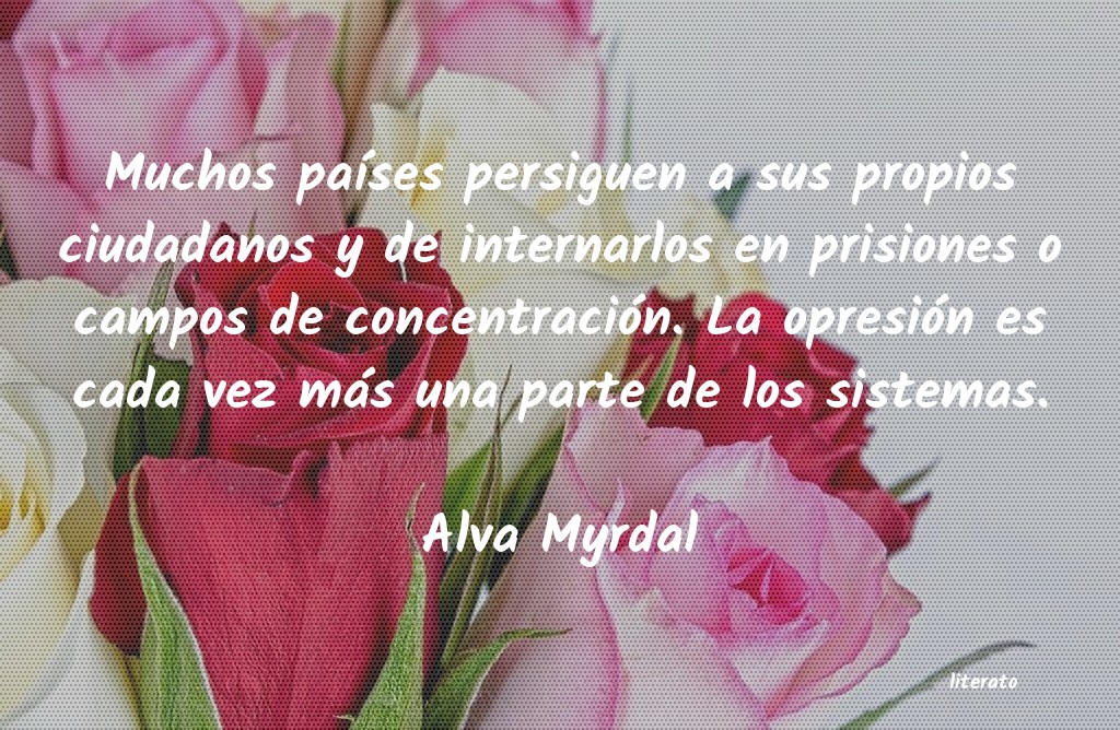 Frases de Alva Myrdal