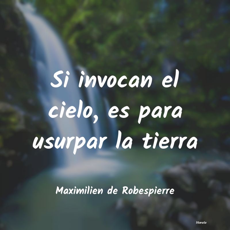 frases de Maximilien de Robespierre