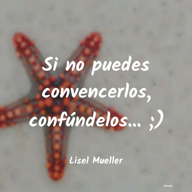 Frases de Lisel Mueller