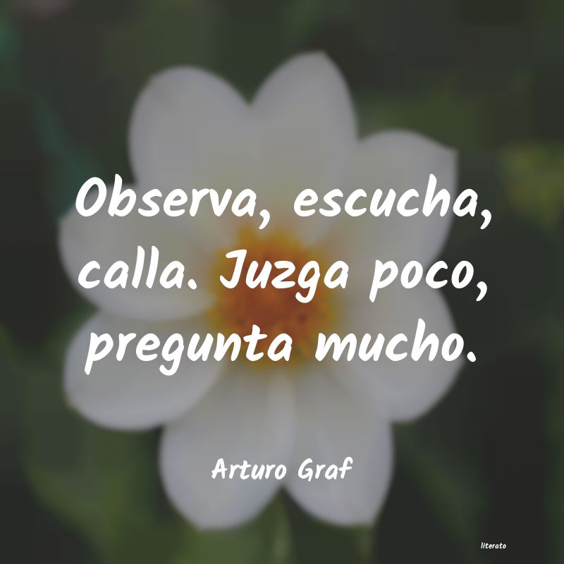 frases de Arturo Graf