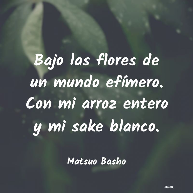 Frases de Matsuo Basho