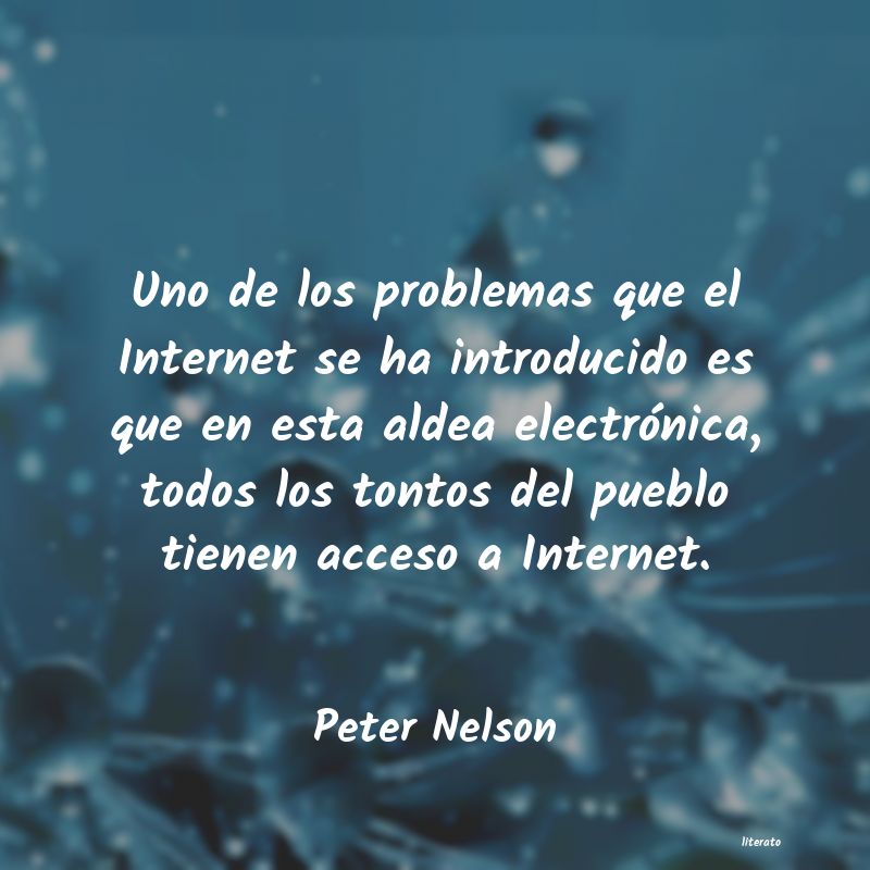 Frases de Peter Nelson