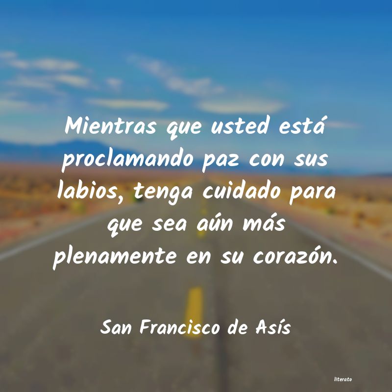 frases de San Francisco de AsÃs
