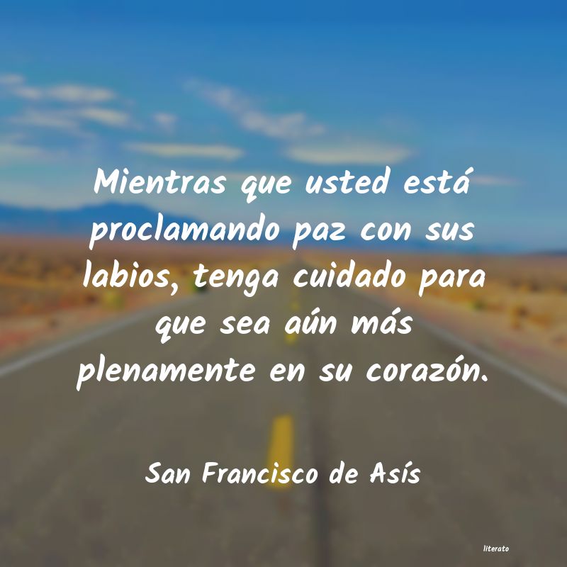 Frases de San Francisco de Asís