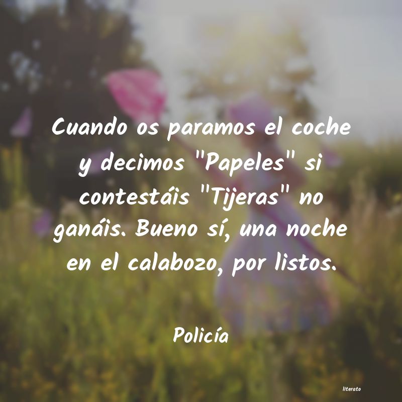 frases de PolicÃa