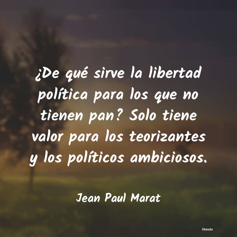 Frases de Jean Paul Marat