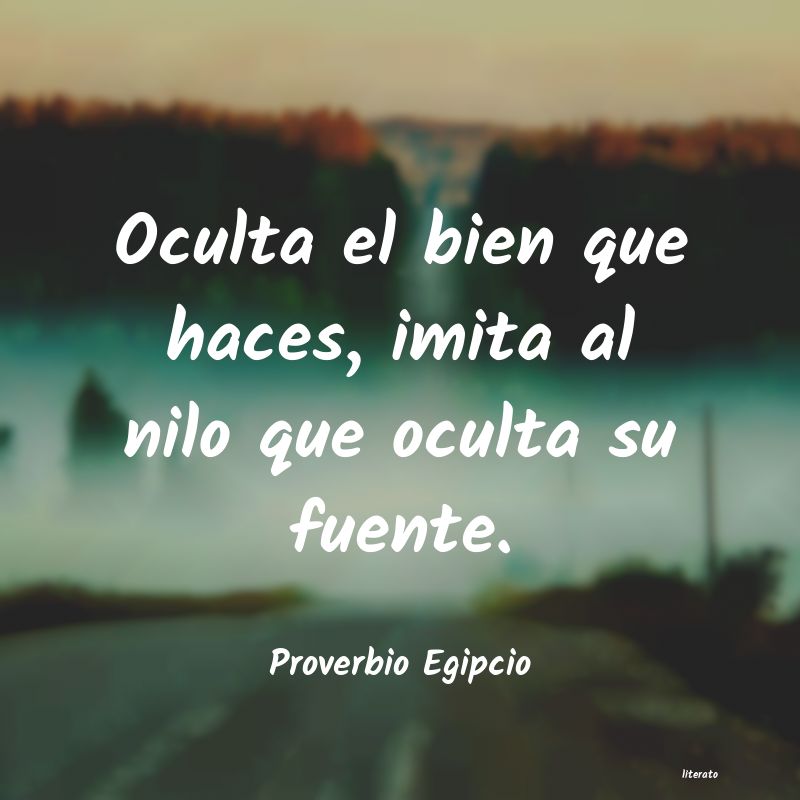 Frases de Proverbio Egipcio