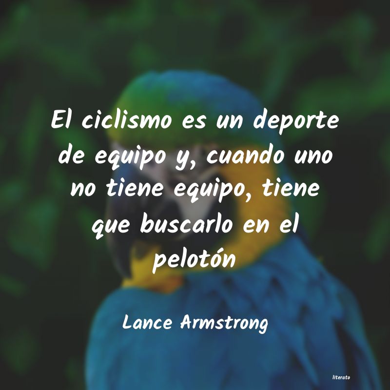 frases de Lance Armstrong
