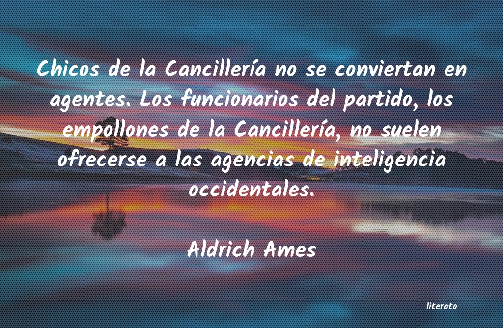 frases de Aldrich Ames