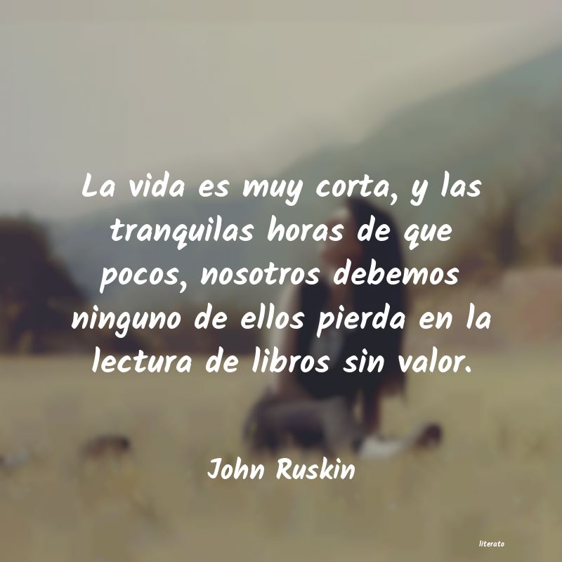 frases de John Ruskin