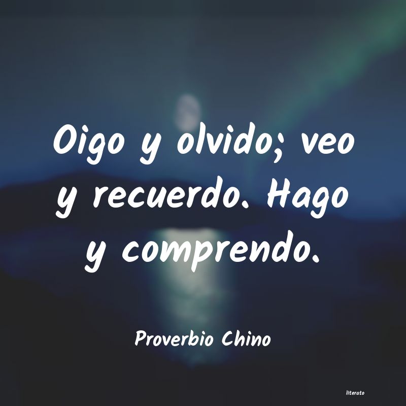 frases de Proverbio Chino