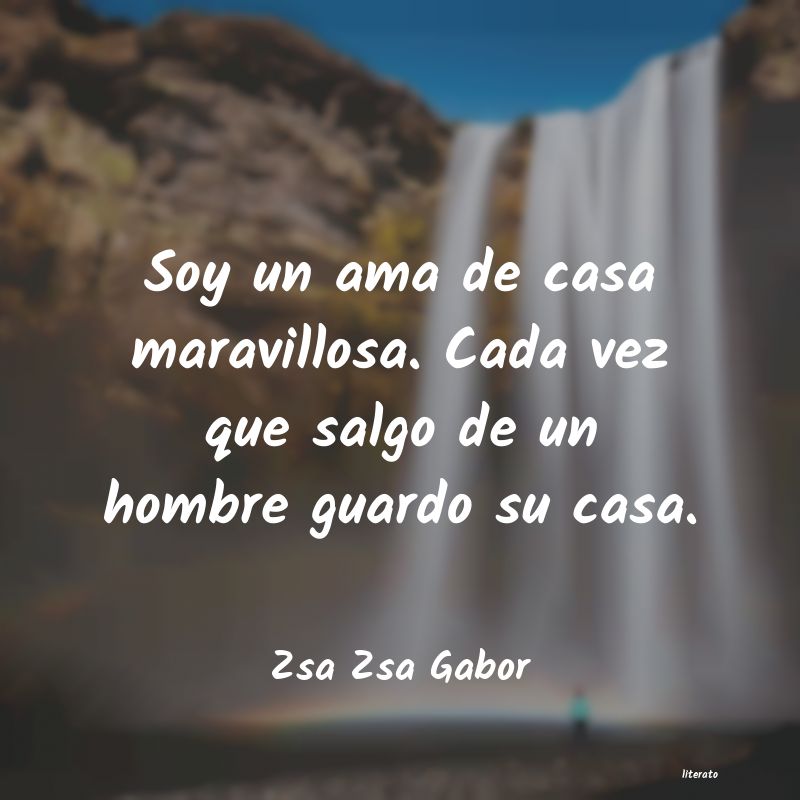frases de Zsa Zsa Gabor