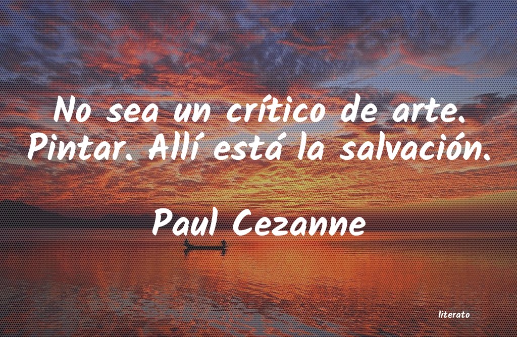 frases de Paul Cezanne