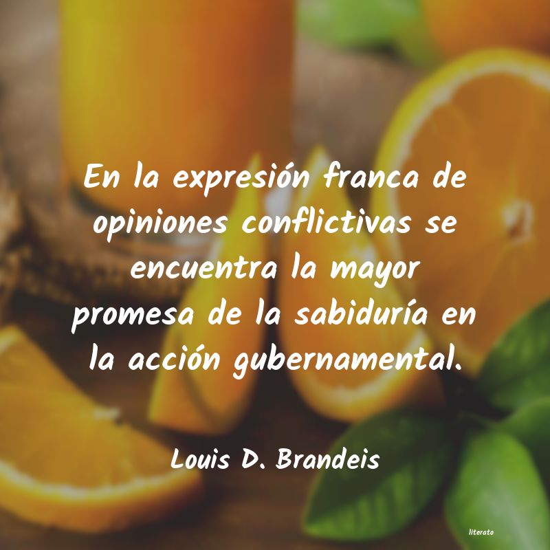 Frases de Louis D. Brandeis