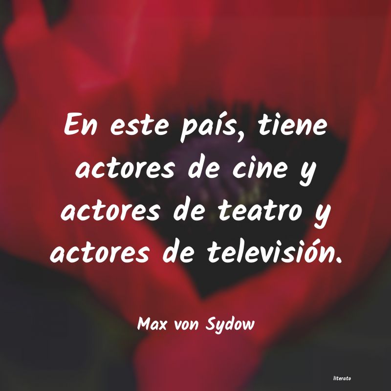 frases de Max von Sydow