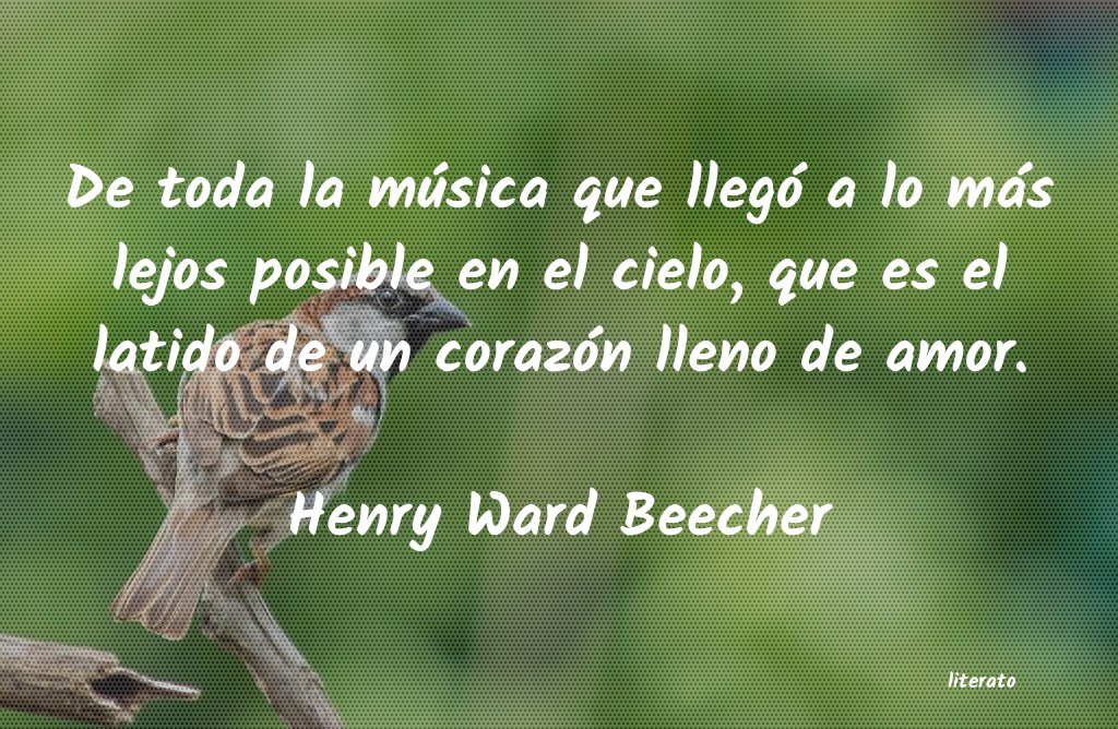 Frases de Henry Ward Beecher