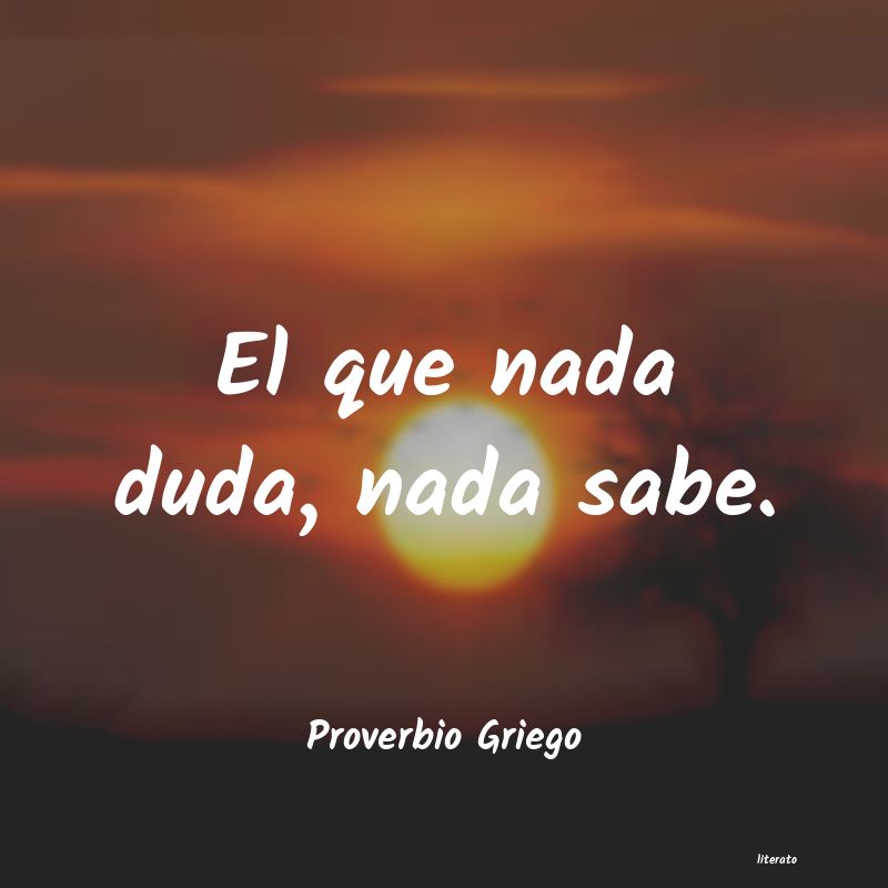 frases de Proverbio Griego
