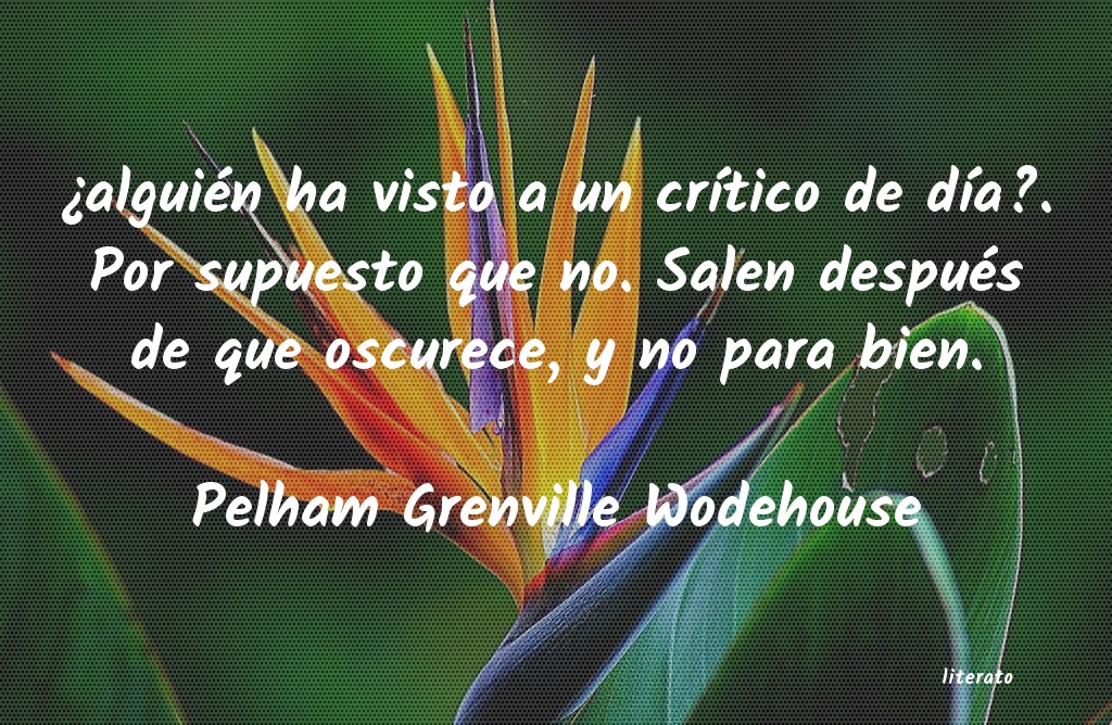 Frases de Pelham Grenville Wodehouse