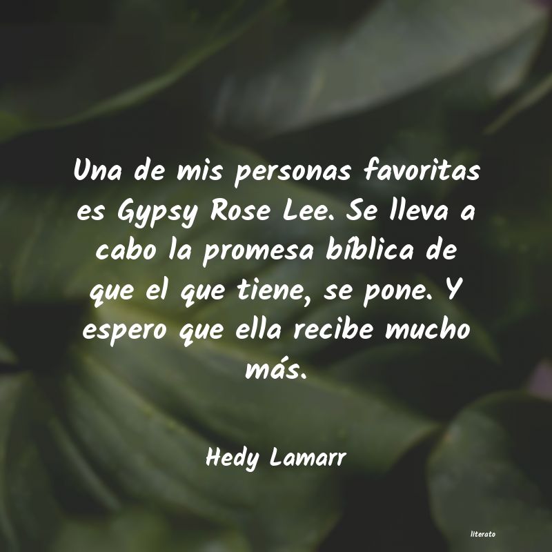 frases de Hedy Lamarr