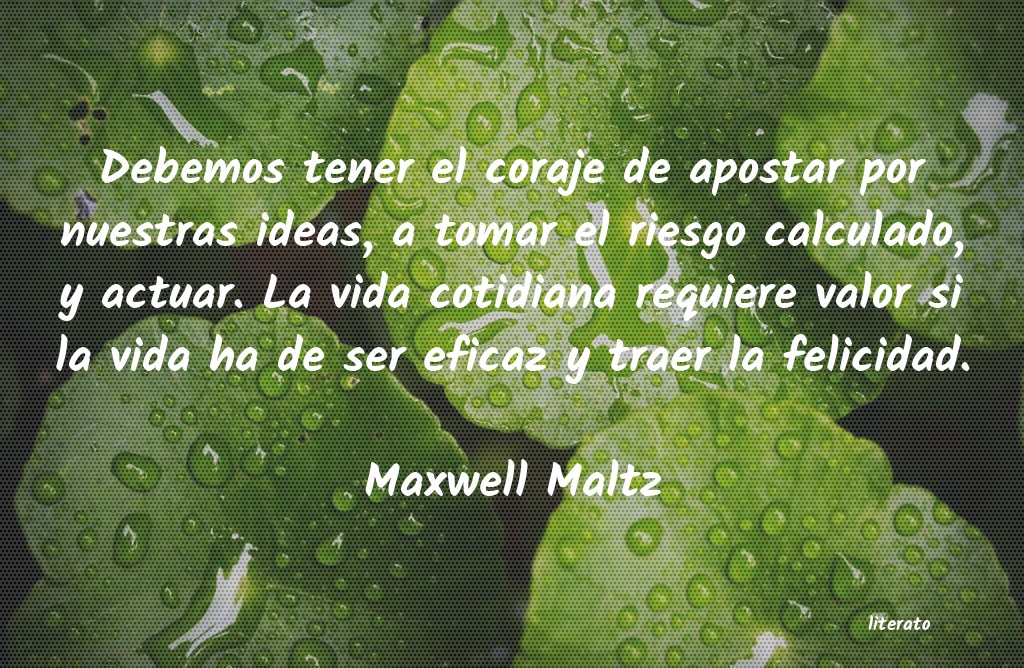 Frases de Maxwell Maltz
