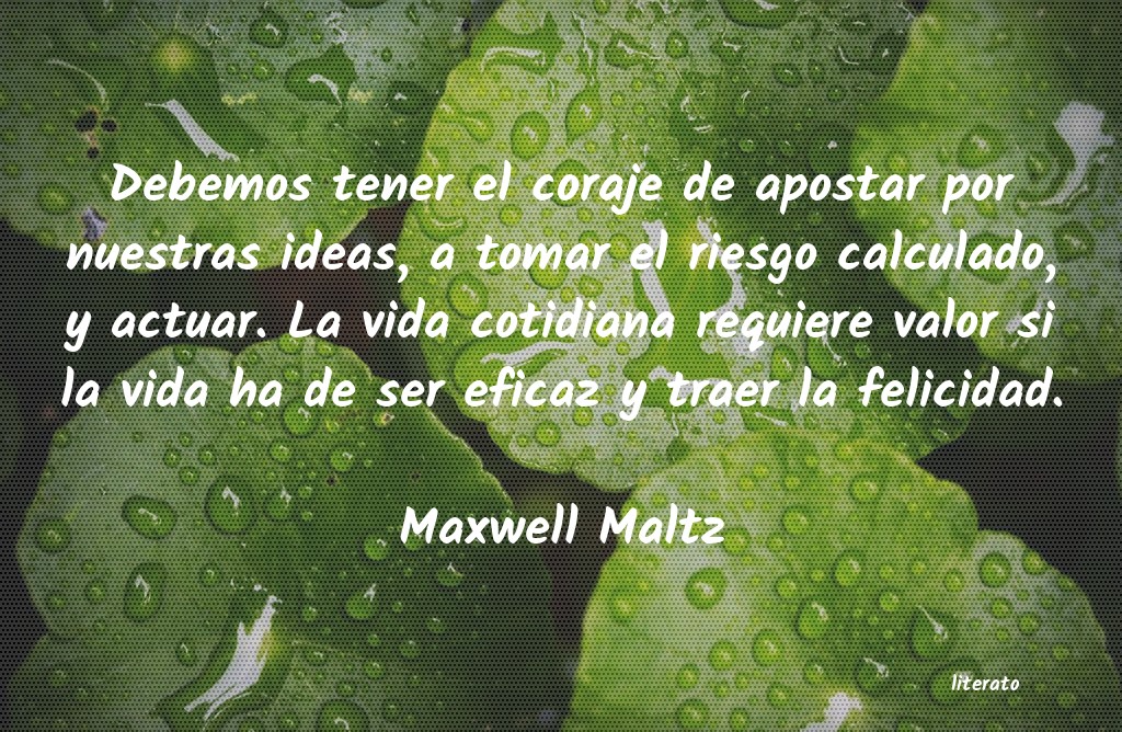 frases de Maxwell Maltz