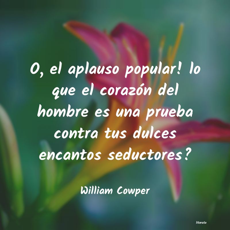 frases de William Cowper
