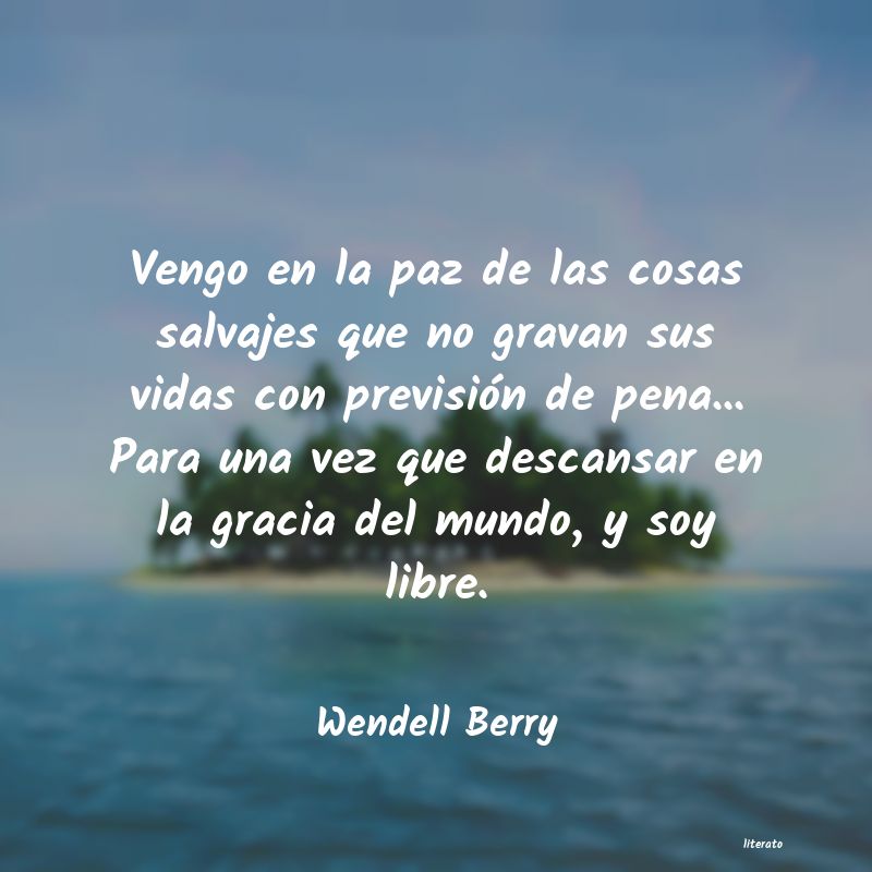 frases de Wendell Berry