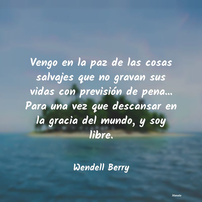 Frases de Wendell Berry