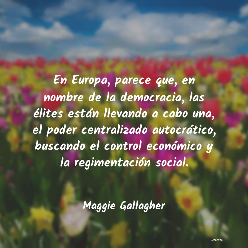 Frases de Maggie Gallagher