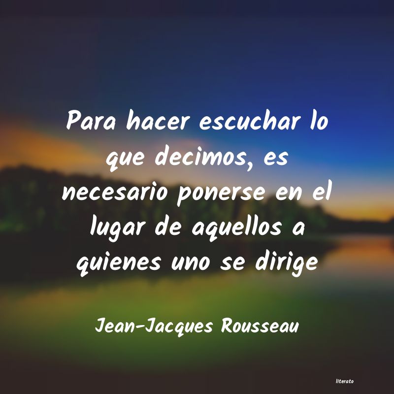 frases de Jean-Jacques Rousseau