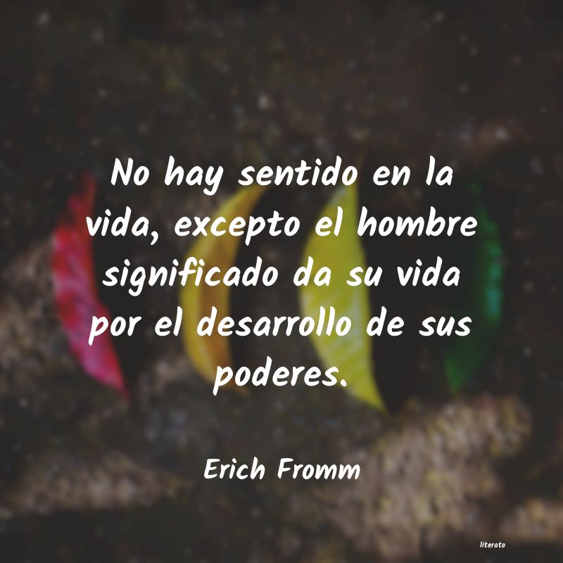 frases de Erich Fromm
