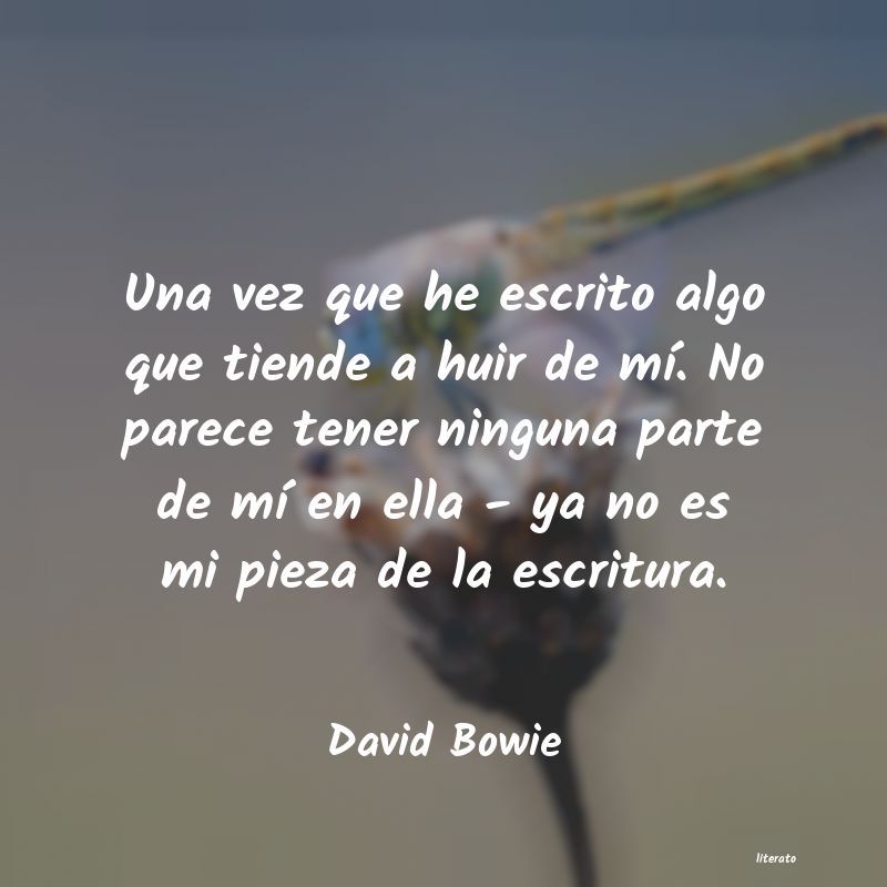 frases de David Bowie