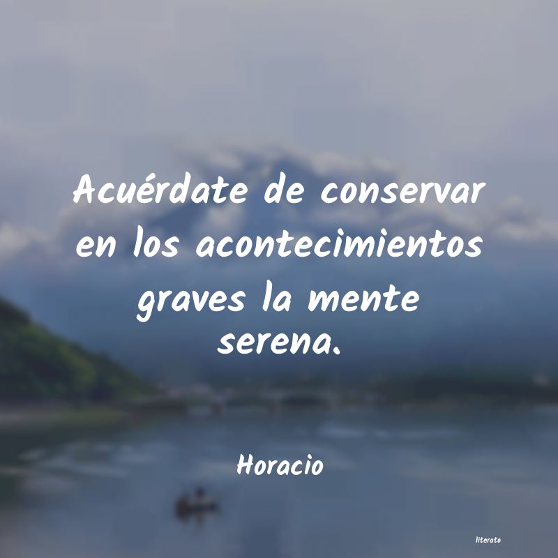 Frases de Horacio