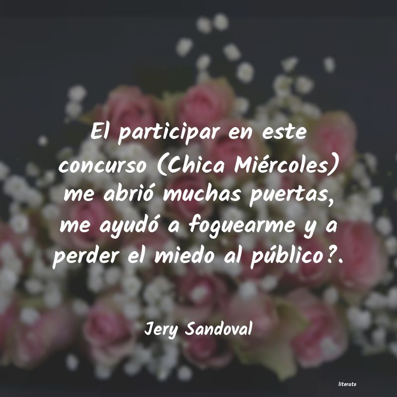 frases de Jery Sandoval