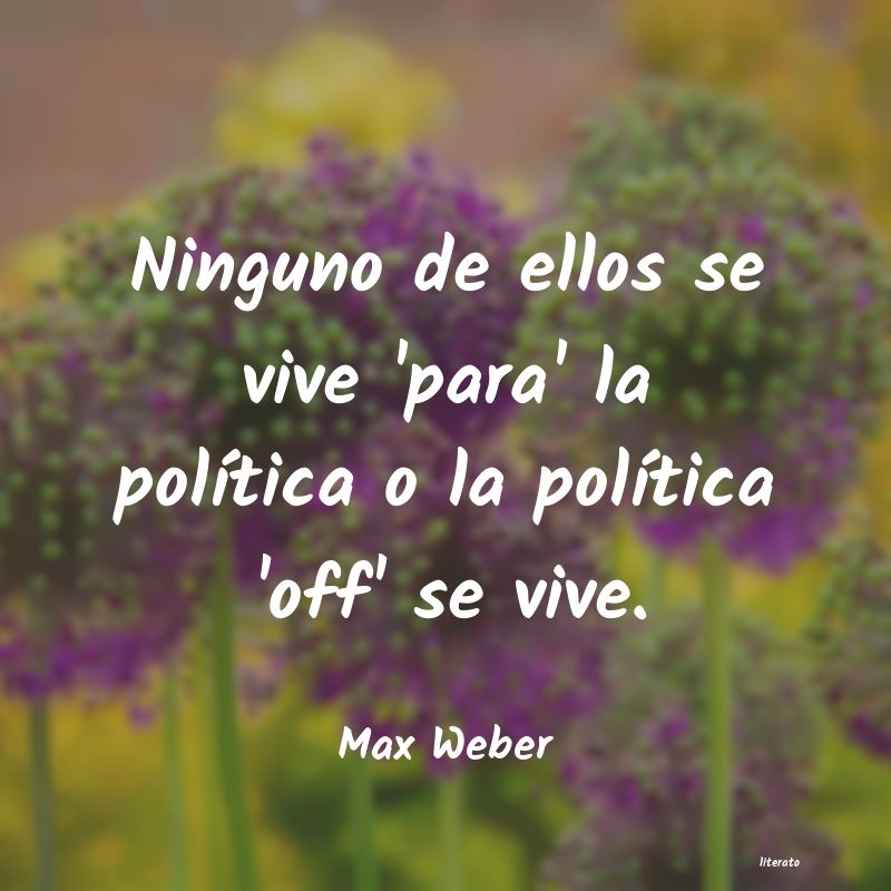 Frases de Max Weber