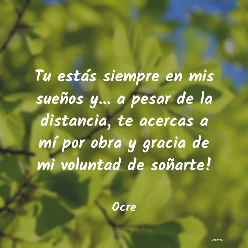 frases de Ocre
