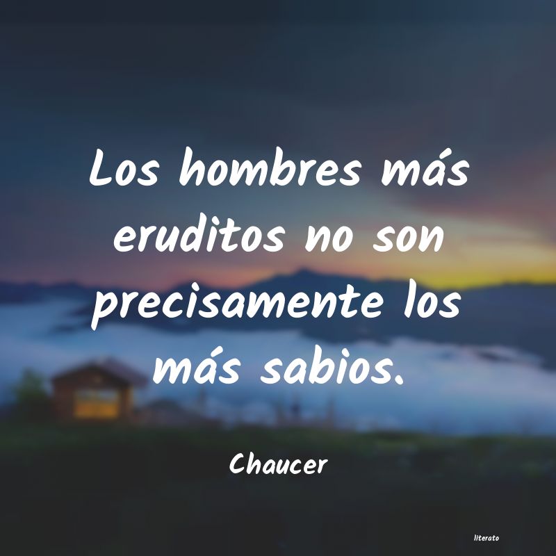 frases de Chaucer