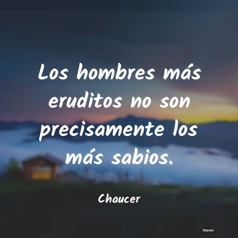 Frases de Chaucer