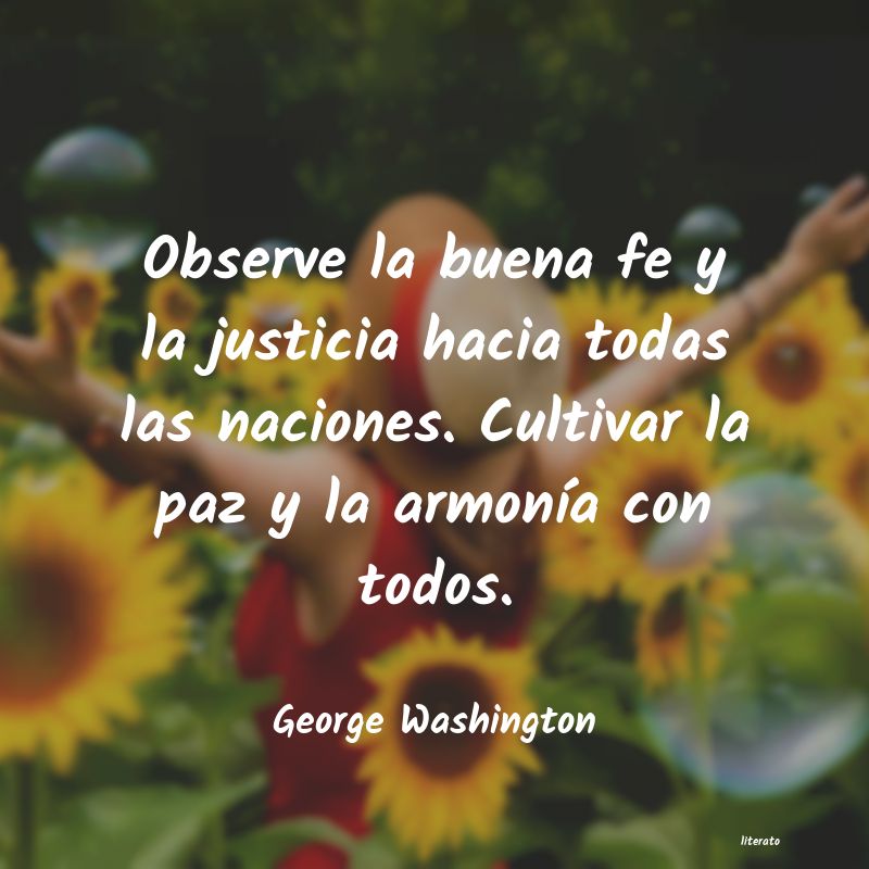 pensamiento politico de george washington