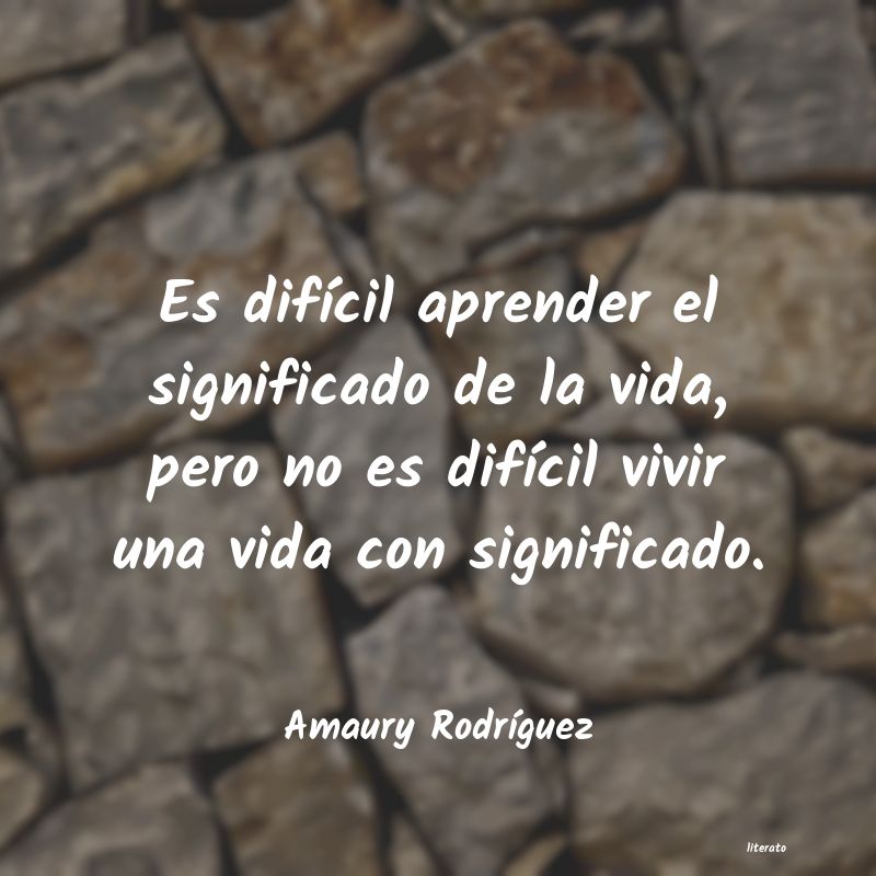 frases de Amaury RodrÃ­guez