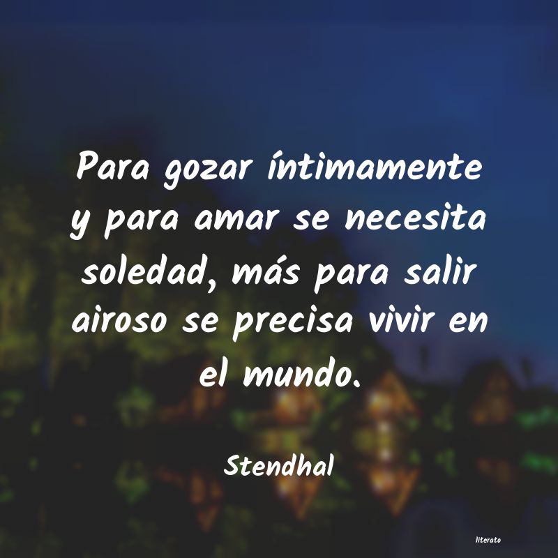 Frases de Stendhal