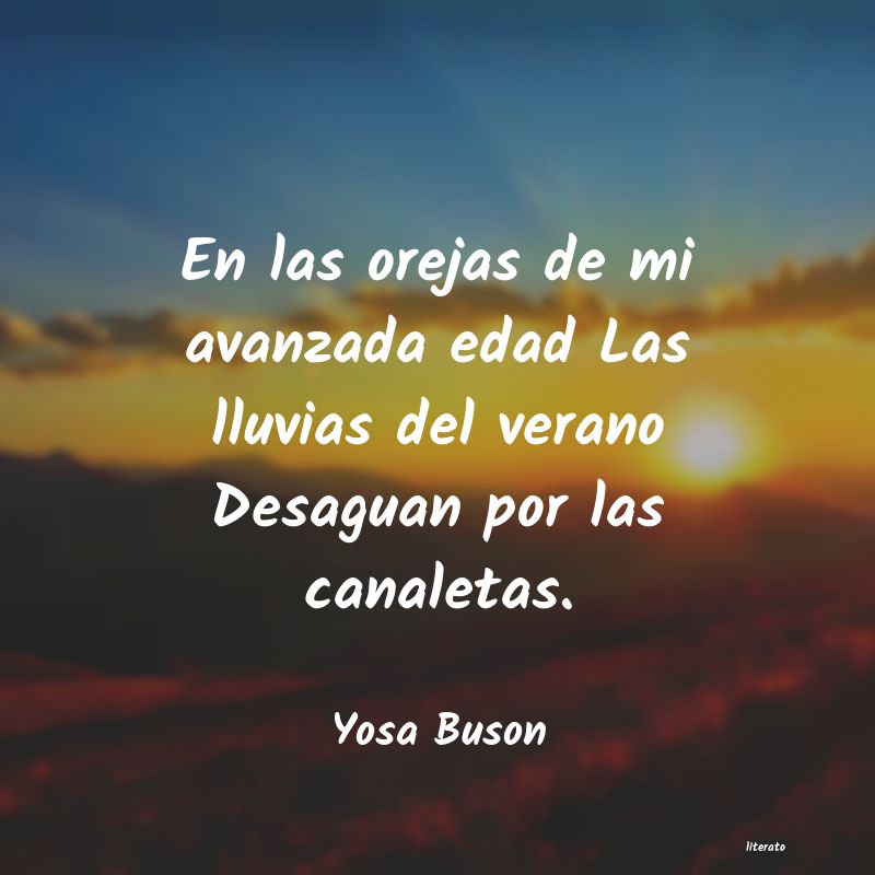 frases de Yosa Buson