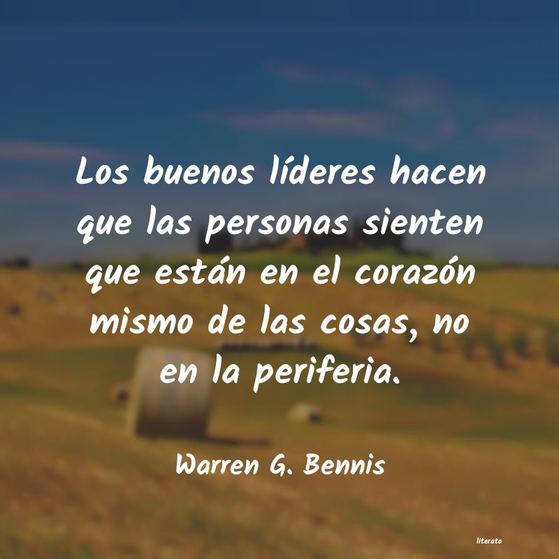warren bennis liderazgo