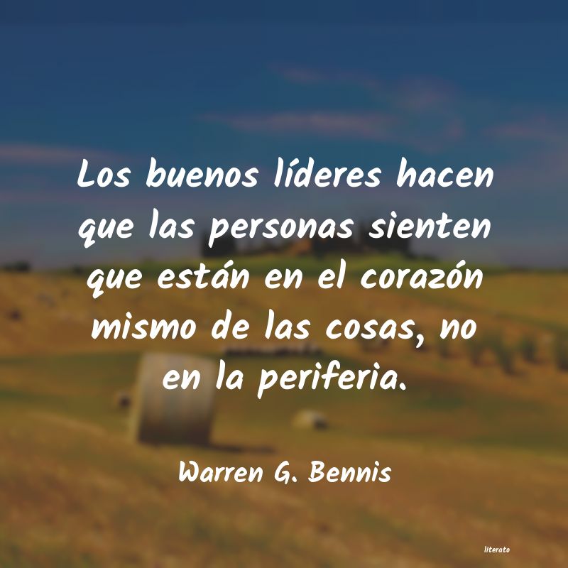 Frases de Warren G. Bennis