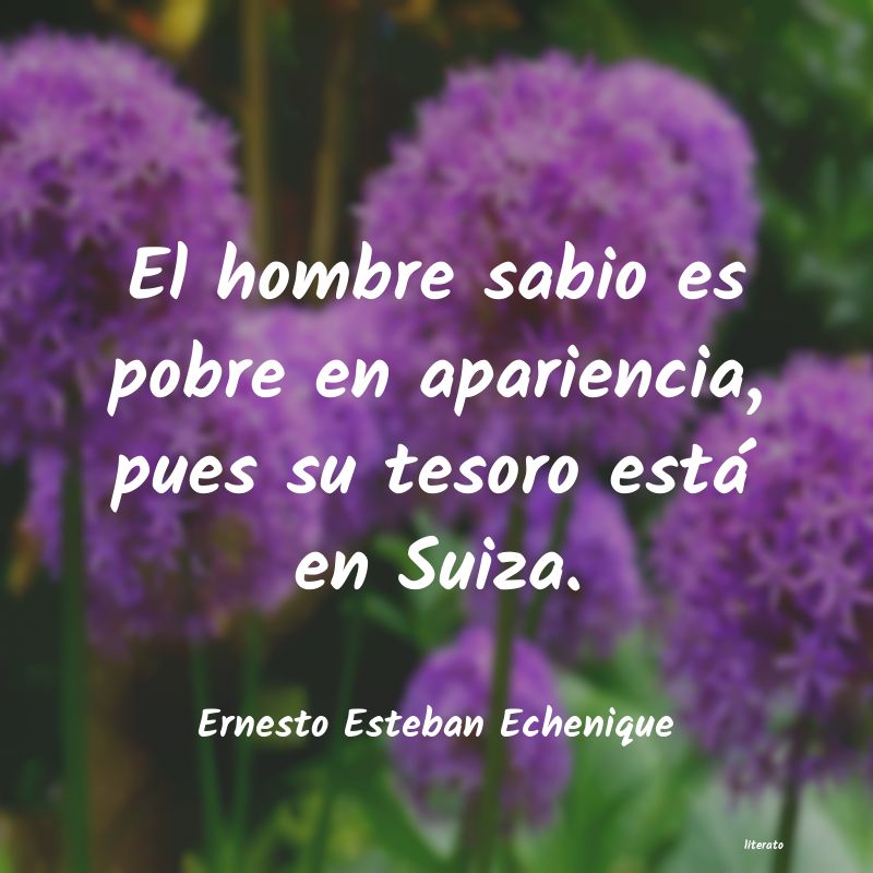 frases de Ernesto Esteban Echenique