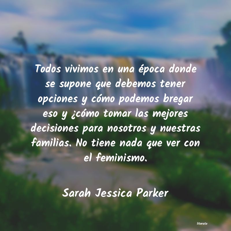 frases de Sarah Jessica Parker